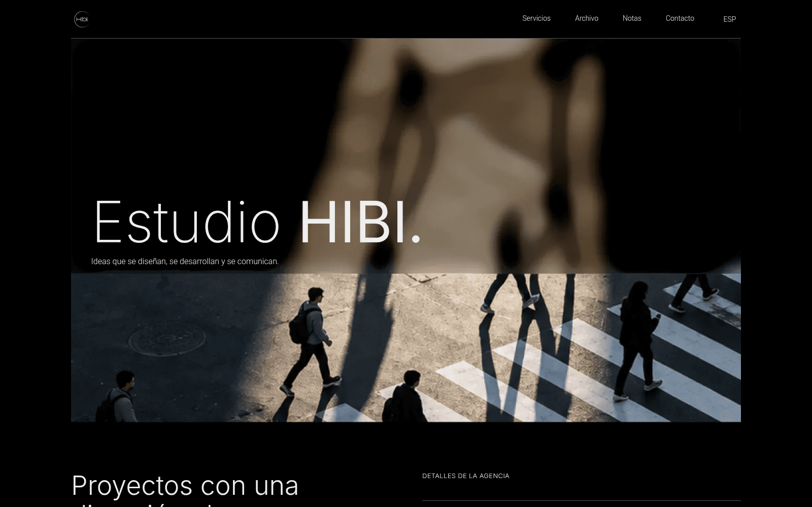 Hibi — Digital studio website